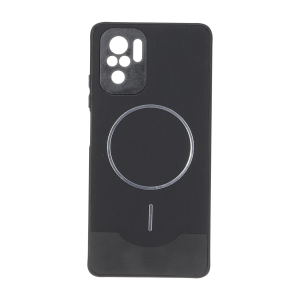قاب Line Case جیر MagSafe فلزی محافظ لنزدار Xiaomi Redmi Note 10 4G / Redmi Note 10S / Poco M5S - مشکی