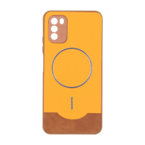 قاب Line Case جیر MagSafe فلزی محافظ لنزدار Xiaomi Poco M3 - نارنجی