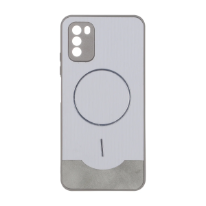 قاب Line Case جیر MagSafe فلزی محافظ لنزدار Xiaomi Poco M3 - طوسی