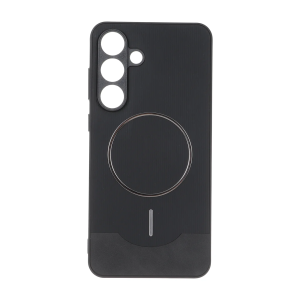 قاب Line Case جیر MagSafe فلزی محافظ لنزدار Samsung Galaxy S25 FE - مشکی