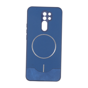 قاب Line Case جیر MagSafe فلزی محافظ لنزدار Xiaomi Redmi 9 / Redmi 9 Prime / Poco M2 - سرمه ای