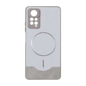 قاب Line Case جیر MagSafe فلزی محافظ لنزدار Xiaomi Redmi Note 12 Pro 4G / Redmi Note 11 Pro - طوسی