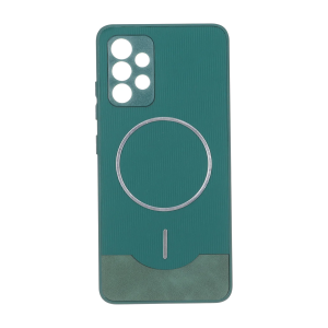 قاب Line Case جیر MagSafe فلزی محافظ لنزدار Samsung Galaxy A32 4G - سبز