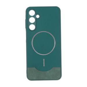 قاب Line Case جیر MagSafe فلزی محافظ لنزدار Samsung Galaxy A16 - سبز