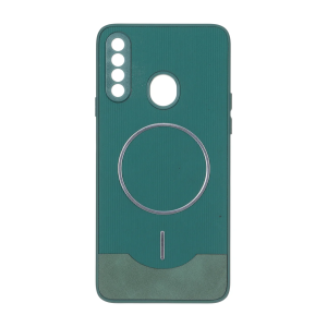 قاب Line Case جیر MagSafe فلزی محافظ لنزدار Samsung Galaxy A20s - سبز