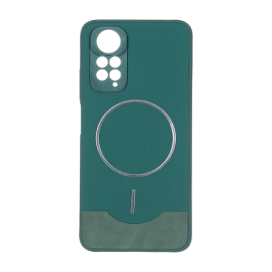 قاب Line Case جیر MagSafe فلزی محافظ لنزدار Xiaomi Redmi Note 11 4G / Redmi Note 11S - سبز