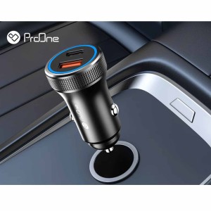 شارژر فندکی 38W فست و PD دو پورت ProOne مدل PCG25