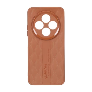 قاب پافر لوزی Imagination دور لنز براق Xiaomi Redmi 14C / Redmi A4 / Poco C75 - عسلی