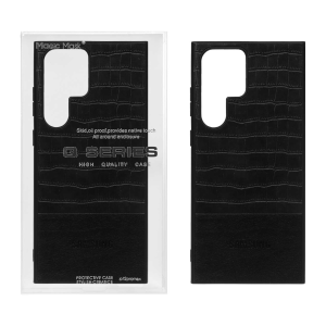 قاب چرمی کروکودیل Samsung Galaxy S23 Ultra - مشکی (پک دار)