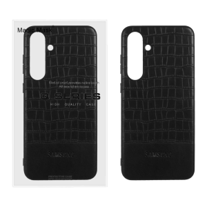 قاب چرمی کروکودیل Samsung Galaxy S24 FE - مشکی (پک دار)