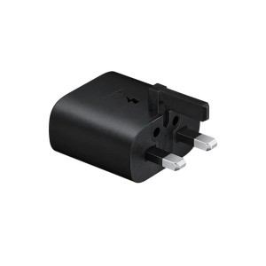شارژر دیواری سه پین فست و PD تک پورت SAMSUNG Type-C مدل CH 25W - مشکی - DST ( شش ماهه شرکتی)