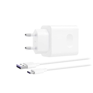 شارژر دیواری فست تک پورت HUAWEI مدل HW-050450E00 40W به همراه کابل شارژ Type-C - سفید - DST (گارانتی شش ماهه) - High Copy