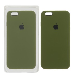 قاب سیلیکونی پاک کنی اورجینال Apple iPhone 6 Plus / iPhone 6s Plus - سبز زیتونی (پک اصلی)