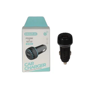 شارژر فندکی فست و PD دو پورت مدل Q-004 20W - مشکی - BSA