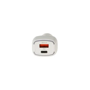 شارژر فندکی فست و PD دو پورت مدل CC-XL 38W - سفید - BSA