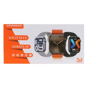 پک ساعت هوشمند KEQIWEAR مدل KW25 MAX Series 10 - مشکی (کارکرده)