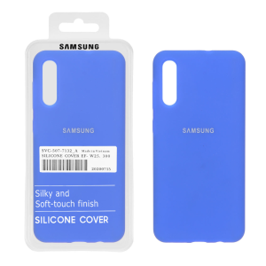 قاب سیلیکونی پاک کنی اورجینال درجه یک Samsung Galaxy A50 / A50s / A30s - آبی کاربنی (پک دار)