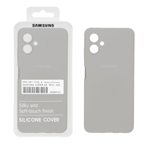 قاب سیلیکونی پاک کنی اورجینال درجه یک Samsung Galaxy A06 - طوسی (پک دار)