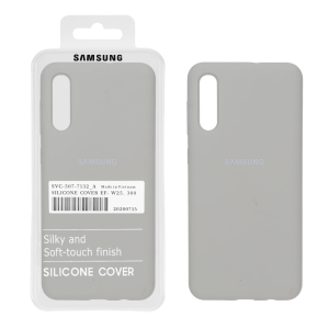 قاب سیلیکونی پاک کنی اورجینال درجه یک Samsung Galaxy A50 / A50s / A30s - طوسی (پک دار)