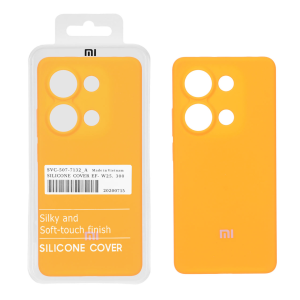 قاب سیلیکونی پاک کنی اورجینال درجه یک Xiaomi Redmi Note 14S / Note 13 Pro 4G / Poco M6 Pro 4G - نارنجی فانتزی (پک دار)