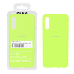 قاب سیلیکونی پاک کنی اورجینال درجه یک Samsung Galaxy A50 / A50s / A30s - سبز فسفری (پک دار)