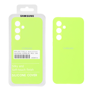 قاب سیلیکونی پاک کنی اورجینال درجه یک Samsung Galaxy S24 FE - سبز فسفری (پک دار)