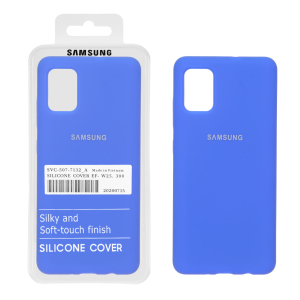 قاب سیلیکونی پاک کنی اورجینال درجه یک Samsung Galaxy A51 / M40s - آبی کاربنی (پک دار)