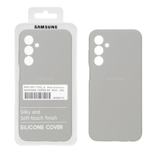 قاب سیلیکونی پاک کنی اورجینال درجه یک Samsung Galaxy A25 5G - طوسی (پک دار)