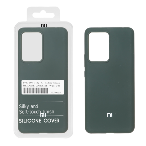 قاب سیلیکونی پاک کنی اورجینال درجه یک Xiaomi Mi 13 Lite - سبز تیره (پک دار)