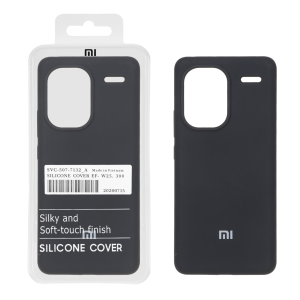 قاب سیلیکونی پاک کنی اورجینال درجه یک Xiaomi Redmi Note 13 Pro Plus 5G - مشکی (پک دار)