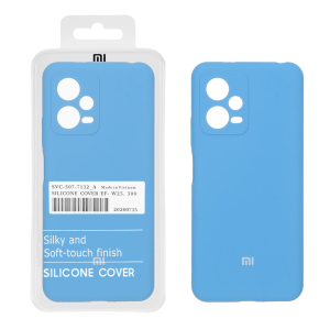 قاب سیلیکونی پاک کنی اورجینال درجه یک Xiaomi Redmi Note 12 5G / Poco X5 5G - آبی (پک دار)