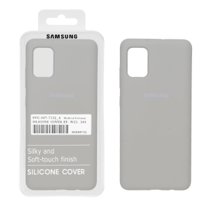 قاب سیلیکونی پاک کنی اورجینال درجه یک Samsung Galaxy A51 / M40s - طوسی (پک دار)