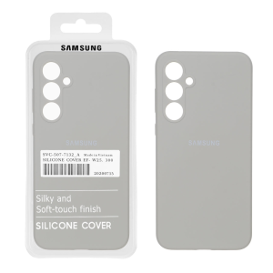 قاب سیلیکونی پاک کنی اورجینال درجه یک Samsung Galaxy A35 - طوسی (پک دار)