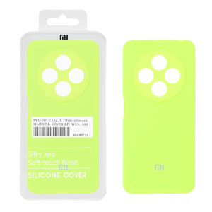 قاب سیلیکونی پاک کنی اورجینال درجه یک Xiaomi Redmi 14C / Redmi A4 / Poco C75 - سبز فسفری (پک دار)