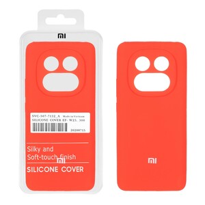 قاب سیلیکونی پاک کنی اورجینال درجه یک Xiaomi Redmi Note 14 Pro Plus 5G - قرمز (پک دار)