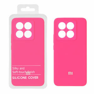 قاب سیلیکونی پاک کنی اورجینال درجه یک Xiaomi Mi 14T / Mi 14T Pro - صورتی فانتزی (پک دار) - NTC