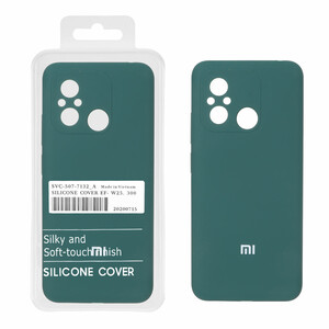 قاب سیلیکونی پاک کنی اورجینال درجه یک Xiaomi Redmi 12C / Redmi 11A / Poco C55 - سبز (پک دار)