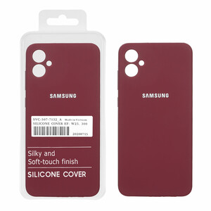 قاب سیلیکونی پاک کنی اورجینال درجه یک Samsung Galaxy A05 - زرشکی (پک دار) - NTC