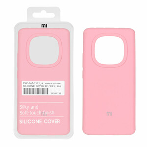 قاب سیلیکونی پاک کنی اورجینال درجه یک Xiaomi Redmi Note 14 Pro 5G / Redmi Note 14 Pro Plus 5G / Poco X7 5G - صورتی (پک دار)