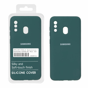 قاب سیلیکونی پاک کنی اورجینال درجه یک Samsung Galaxy A30 / A20 - سبز (پک دار)