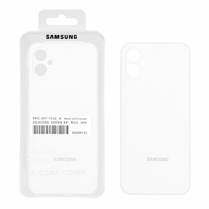 قاب سیلیکونی پاک کنی اورجینال درجه یک Samsung Galaxy A05 - سفید (پک دار)