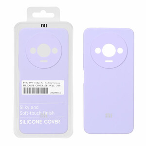 قاب سیلیکونی پاک کنی اورجینال درجه یک Xiaomi Redmi A3 / A3x / Poco C61 - یاسی (پک دار) - NTC