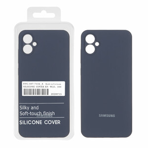 قاب سیلیکونی پاک کنی اورجینال درجه یک Samsung Galaxy A05 - سرمه ای تیره (پک دار)