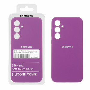 قاب سیلیکونی پاک کنی اورجینال درجه یک Samsung Galaxy A35 - ارغوانی (پک دار) - NTC