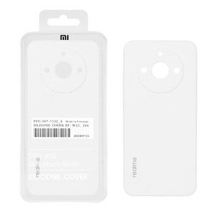 قاب سیلیکونی پاک کنی اورجینال درجه یک Realme 11 4G - سفید (پک دار)