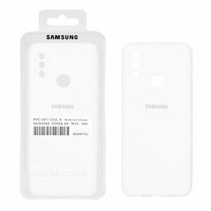 قاب سیلیکونی پاک کنی اورجینال درجه یک Samsung Galaxy A10s / M01s - سفید (پک دار)