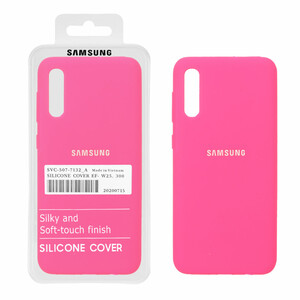قاب سیلیکونی پاک کنی اورجینال درجه یک Samsung Galaxy A50 / A50s / A30s - صورتی فانتزی (پک دار) - NTC