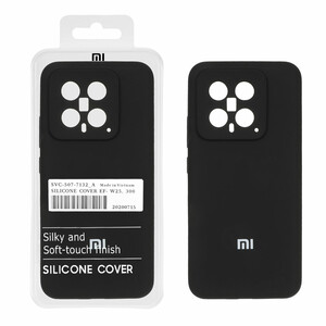 قاب سیلیکونی پاک کنی اورجینال درجه یک Xiaomi Mi 14 - مشکی (پک دار)