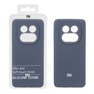 قاب سیلیکونی پاک کنی اورجینال درجه یک Xiaomi Redmi Note 14 Pro 5G / Redmi Note 14 Pro Plus 5G / Poco X7 5G - سرمه ای (پک دار)