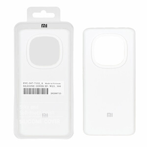 قاب سیلیکونی پاک کنی اورجینال درجه یک Xiaomi Redmi Note 14 Pro 5G / Redmi Note 14 Pro Plus 5G / Poco X7 5G - سفید (پک دار)
